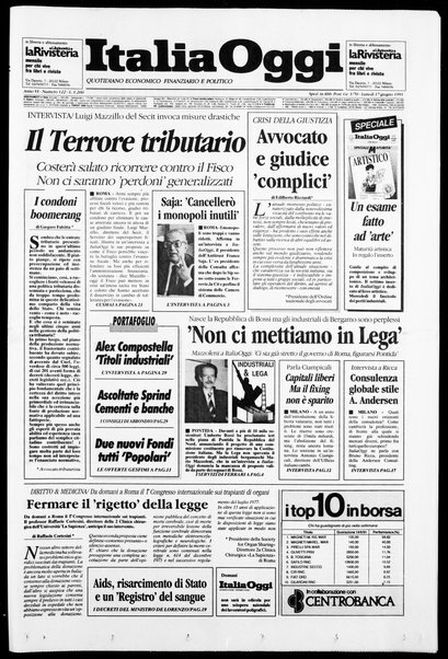 Italia oggi : quotidiano di economia finanza e politica